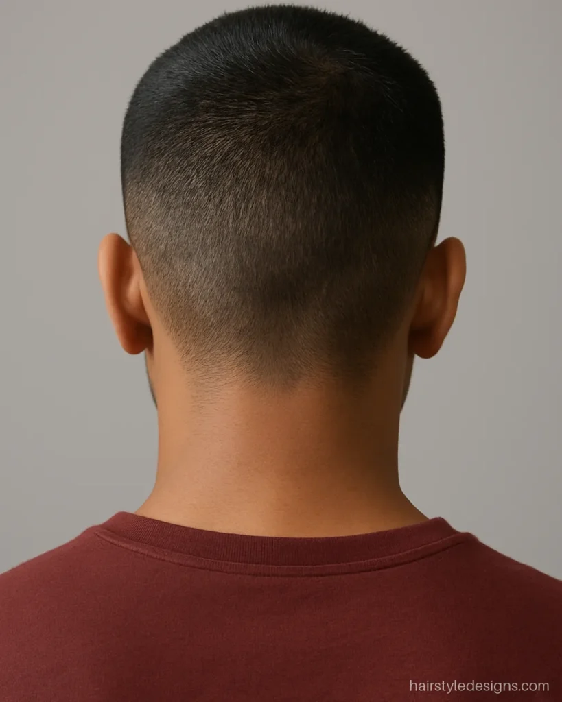 Chote balo ki hairstyle boy look, an even buzz cut all over