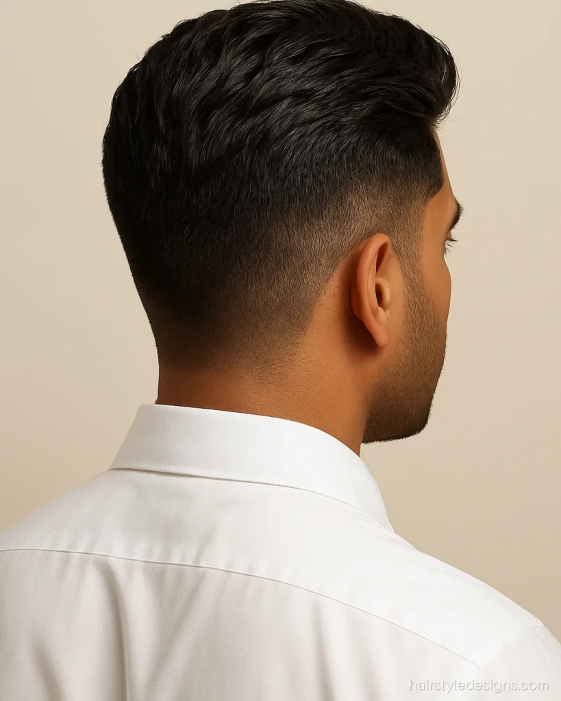 Decent haircut for men with number 4 sides and a neat short top