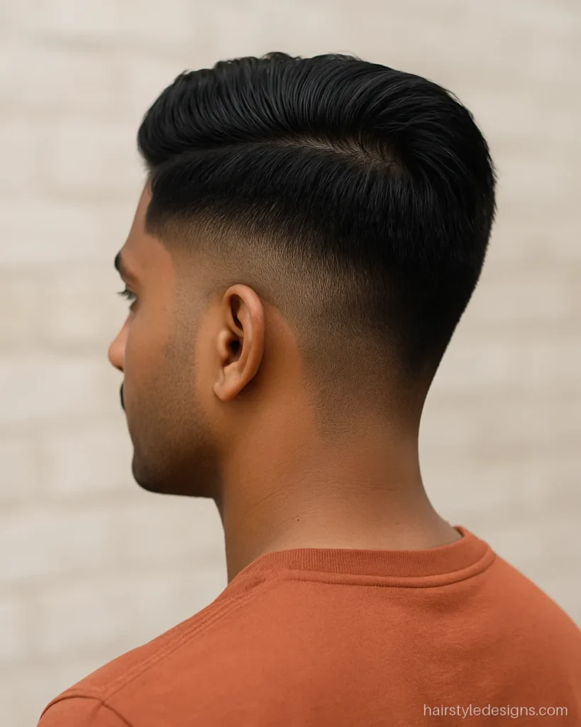 Two side cutting with a single trimmer line above the ear