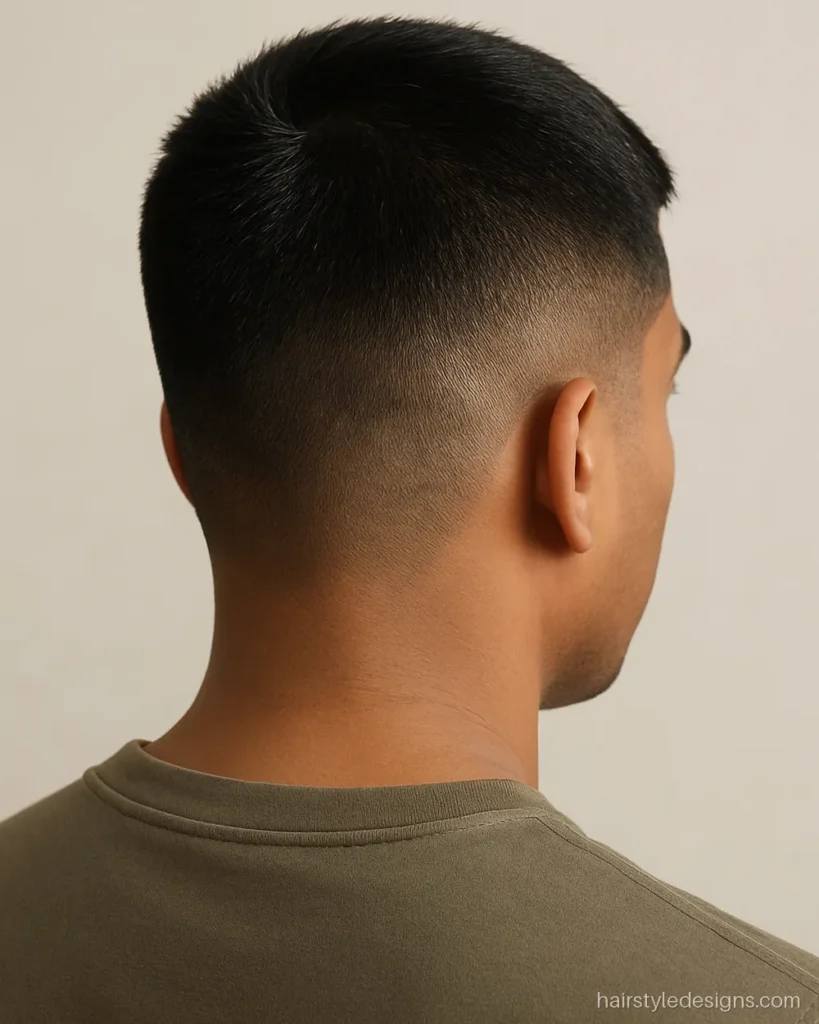 Hairstyle for square face male Indian look, crew cut with rounded edges