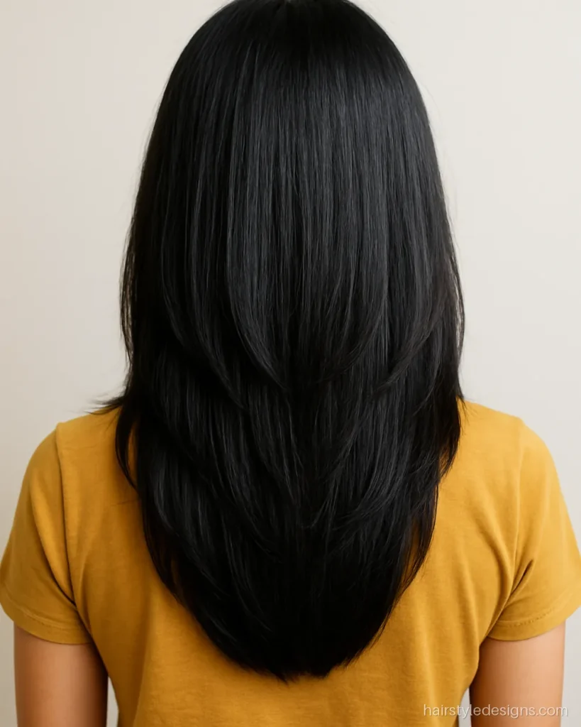 Step cut hairstyle name for girls with clear layered steps