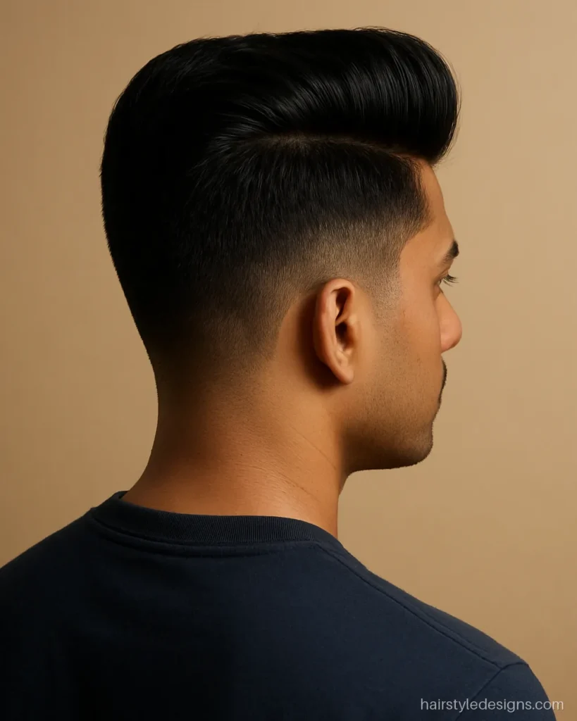 Quiff, a classic men hairstyle name for height at the front