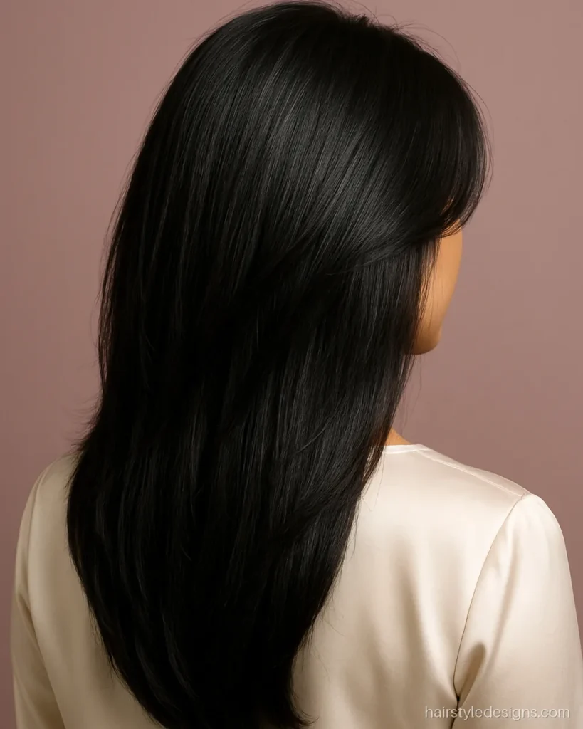 Front layered haircuts for long hair with short crown and face pieces